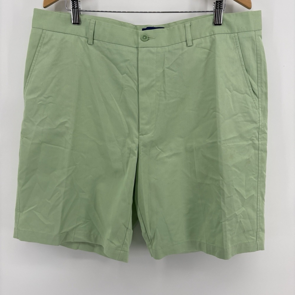 Alan Flusser Mens 40 Golf Shorts Green Preppy Chic Refined Country Club Classic